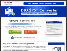 Tablet Screenshot of dbx2pst.com